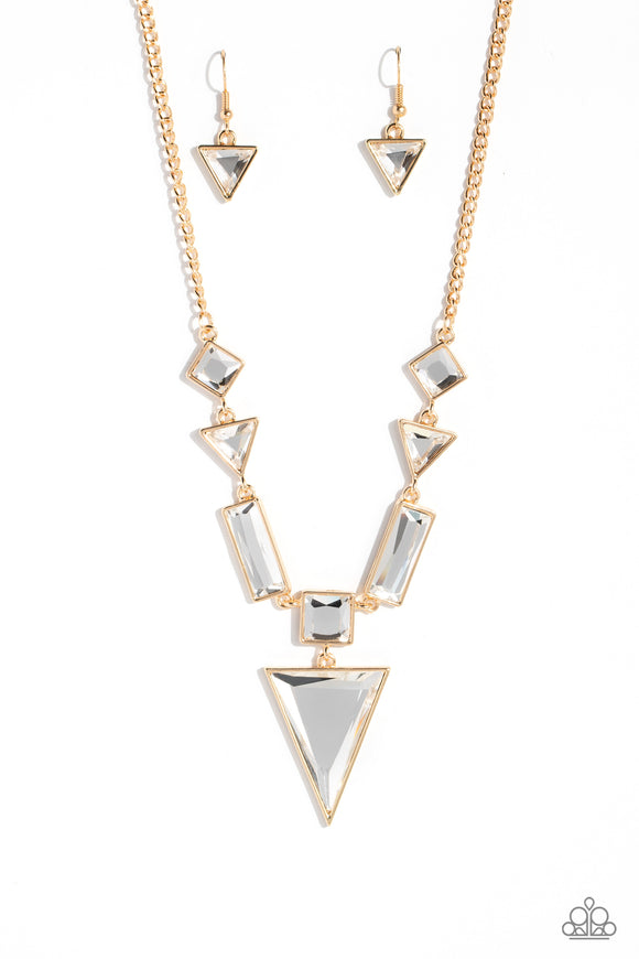Paparazzi Jewelry Fetchingly Fierce - Gold Necklace - Pure Elegance by Kym