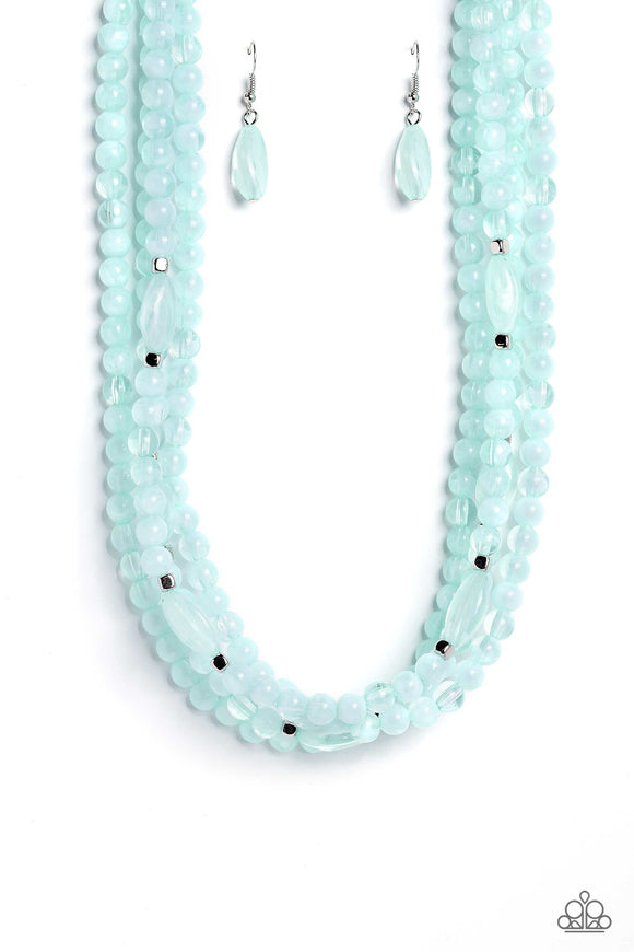 Paparazzi Jewelry Layered Lass - Blue Necklace - Pure Elegance by Kym