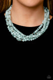 Paparazzi Jewelry Layered Lass - Blue Necklace - Pure Elegance by Kym
