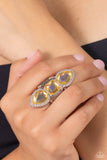 Paparazzi Jewelry Dazzling Direction - Yellow Ring - Pure Elegance by Kym