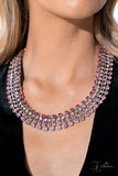 Paparazzi Jewelry Flirtatious - Pink, 2023 Signature Zi Collection Necklace - Pure Elegance by Kym