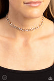 Paparazzi Jewelry Classy Couture - Gold Necklace (Choker) - Pure Elegance by Kym
