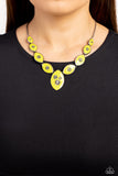 Paparazzi Jewelry Pressed Flowers - Green Necklace - Pure Elegance by Kym