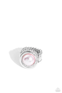 Paparazzi Jewelry Folded Flair - Pink Ring - Pure Elegance by Kym