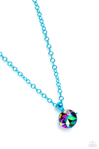 Paparazzi Jewelry Las Vegas DIP - Blue Necklace - Pure Elegance by Kym