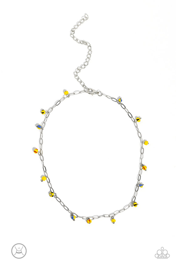 Paparazzi Jewelry Beach Ball Bliss - Yellow Necklace - Pure Elegance by Kym