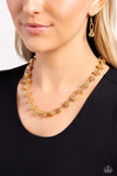 Paparazzi Jewelry Knotted Kickoff - Gold Necklace - Pure Elegance by Kym