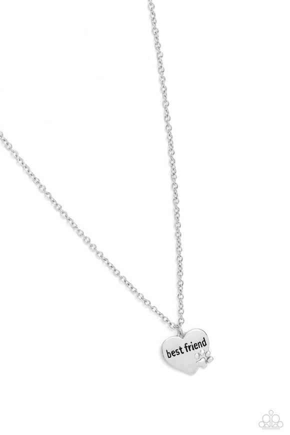 Paparazzi Jewelry Man's Best Friend - Silver Necklace - Pure Elegance by Kym