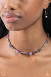 Paparazzi Jewelry Carved Confidence - Purple Choker Necklace - Pure Elegance by Kym