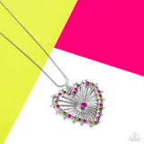 Paparazzi Jewelry Flirting Ferris Wheel - Pink Necklace - Pure Elegance by Kym