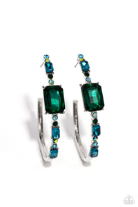 Paparazzi Jewelry Elite Ensemble - Green Earrings - Pure Elegance by Kym
