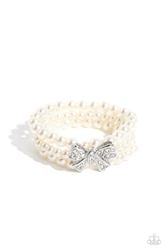 Paparazzi Jewelry How Do You Do? - White Bracelet - Pure Elegance by Kym