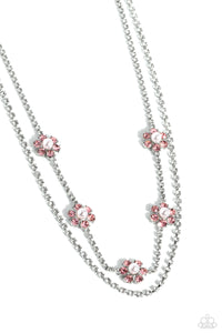 Paparazzi Jewelry A SQUARE Beauty - Pink Necklace - Pure Elegance by Kym