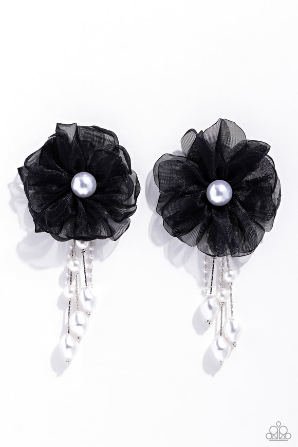 Paparazzi Jewelry Dripping In Decadence - Black Earrings - Pure Elegance by Kym