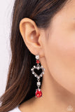 Paparazzi Jewelry Lover's Lure - Red Earrings - Pure Elegance by Kym