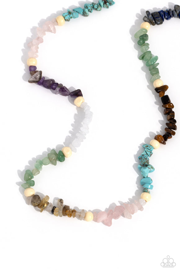 Paparazzi Jewelry Soothing Stones - Multi Necklace - Pure Elegance by Kym