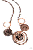 Paparazzi Jewelry Mysterious Masterpiece - Copper Necklace - Pure Elegance by Kym