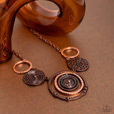 Paparazzi Jewelry Mysterious Masterpiece - Copper Necklace - Pure Elegance by Kym