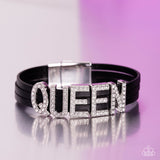 Paparazzi Jewelry Queen of My Life - Black Bracelet - Pure Elegance by Kym