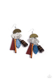 Paparazzi Jewelry Textured Talisman - Multi Earrings - Pure Elegance by Kym
