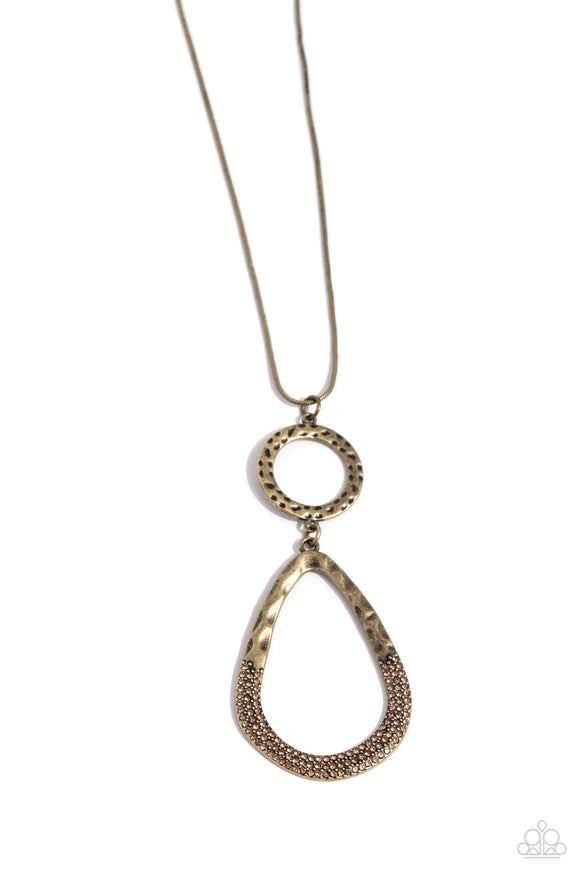 Paparazzi Jewelry Focused Fashion - Brass Necklace - Pure Elegance by Kym