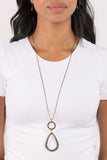 Paparazzi Jewelry Focused Fashion - Brass Necklace - Pure Elegance by Kym