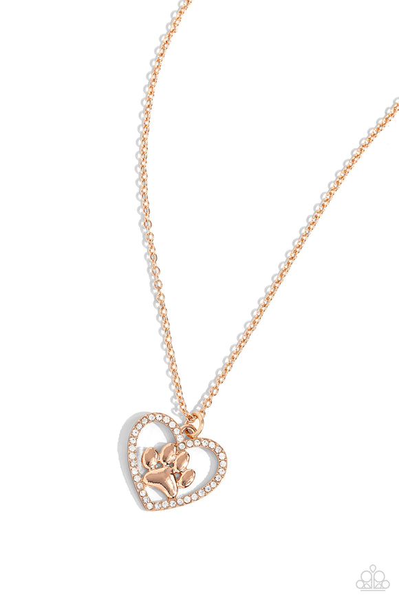 Paparazzi Jewelry PET in Motion - Rose Gold Necklace - Pure Elegance by Kym