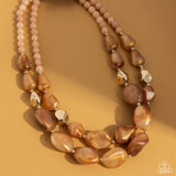 Paparazzi Jewelry Seize the Statement - Brown Necklace - Pure Elegance by Kym