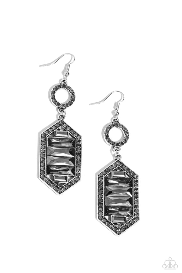 Paparazzi Jewelry Combustible Craving - Silver Earrings - Pure Elegance by Kym