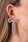 Paparazzi Jewelry Just BOW With It - Pink Earrings - Pure Elegance by Kym