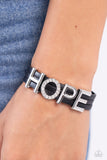 Paparazzi Jewelry Hopeful Haute - Black Bracelet - Pure Elegance by Kym
