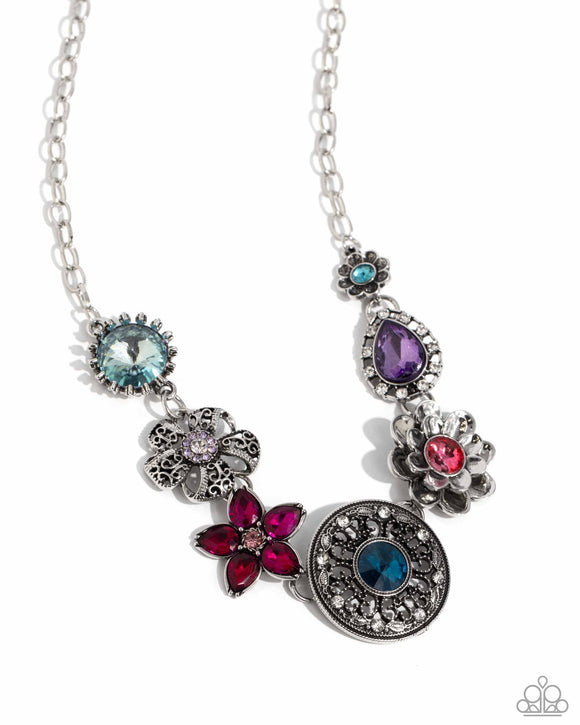 Paparazzi Jewelry Giddy Garden - Multi Necklace - Pure Elegance by Kym