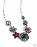 Paparazzi Jewelry Giddy Garden - Multi Necklace - Pure Elegance by Kym