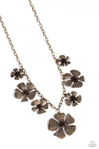 Paparazzi Jewelry Prideful Pollen - Brass Necklace - Pure Elegance by Kym