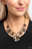 Paparazzi Jewelry Prideful Pollen - Brass Necklace - Pure Elegance by Kym