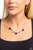 Paparazzi Jewelry Strike a ROSE - Purple Necklace - Pure Elegance by Kym