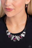 Paparazzi Jewelry Sliding Splendor - Pink Necklace - Pure Elegance by Kym