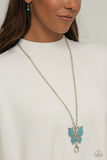 Paparazzi Jewelry Blinged-Out Breeze - Blue Necklace - Pure Elegance by Kym