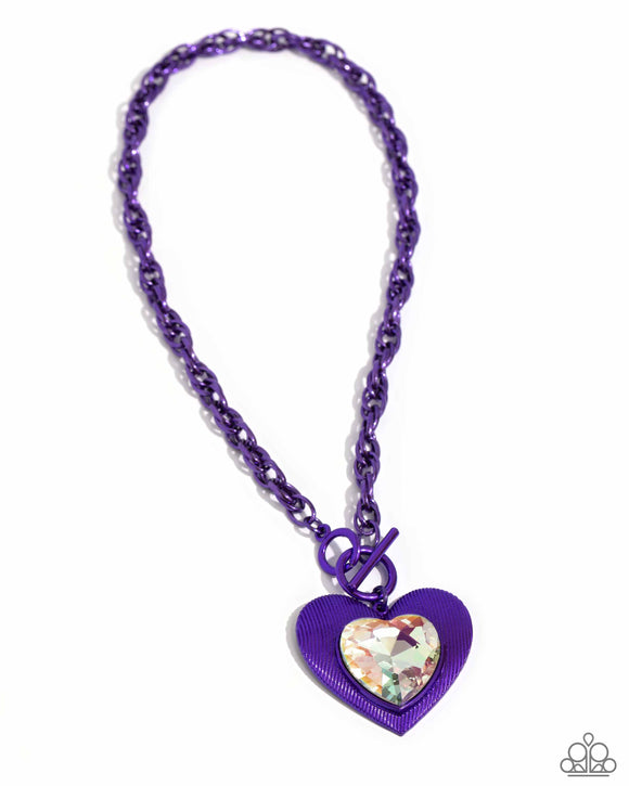 Paparazzi Jewelry Modern Matchup - Purple Necklace - Pure Elegance by Kym