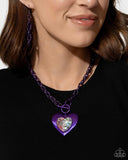 Paparazzi Jewelry Modern Matchup - Purple Necklace - Pure Elegance by Kym