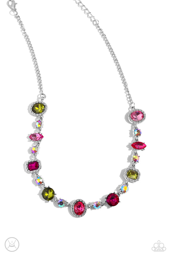 Paparazzi Jewelry Dramatic Debut - Multi Necklace - Pure Elegance by Kym