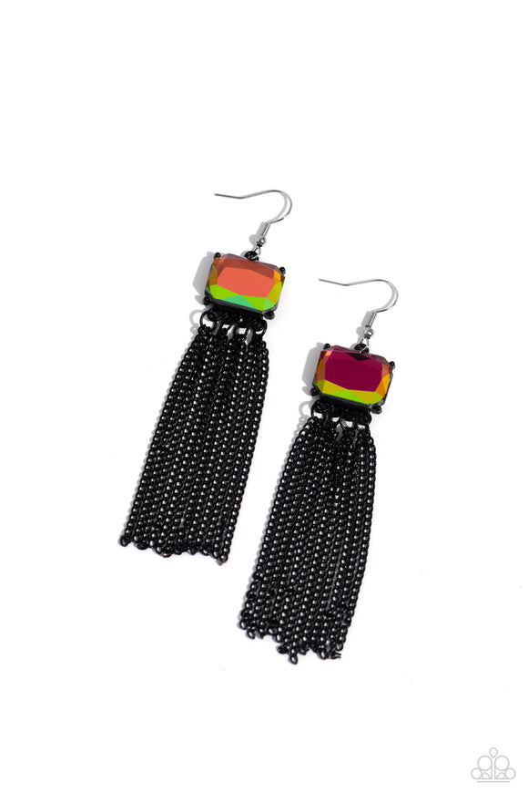 Paparazzi Jewelry Dreaming Of TASSELS - Black Earrings - Pure Elegance by Kym