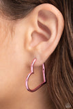 Paparazzi Jewelry Loving Legend - Pink Heart Earrings - Pure Elegance by Kym