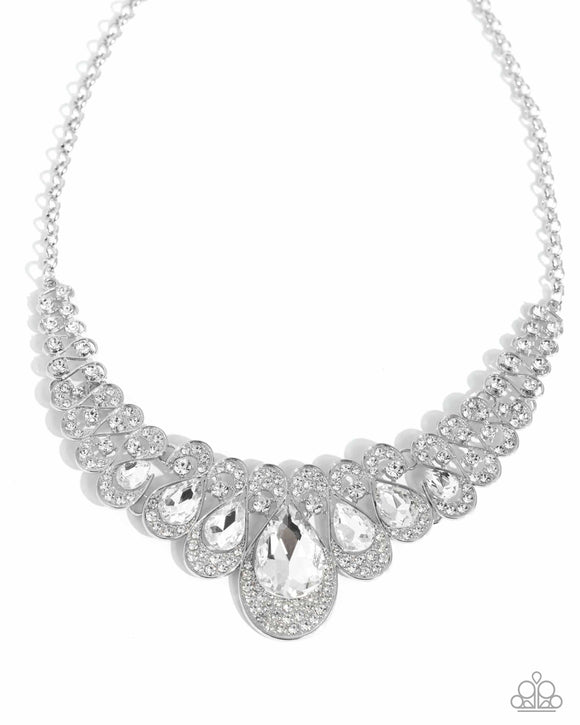 Paparazzi Jewelry Infinite Idol - White Necklace - Pure Elegance by Kym