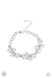 Paparazzi Jewelry Old Hollywood - White Bracelet - Pure Elegance by Kym