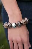 Paparazzi Jewelry Blockbuster All Cozied Up - Brown Bracelet - Pure Elegance by Kym
