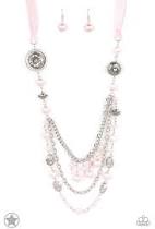 Paparazzi Jewelry Blockbuster - All The Trimmings - Pink Necklace - Pure Elegance by Kym