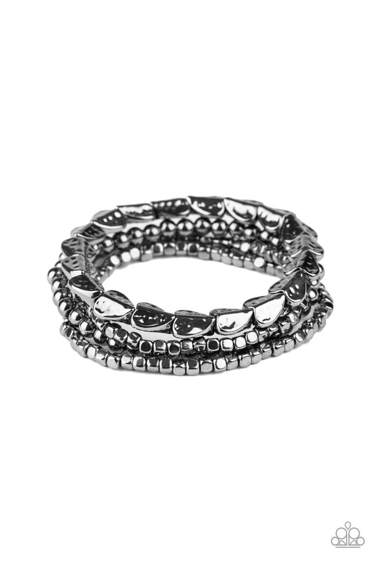 Paparazzi Jewelry Ancient Heirloom - Black Bracelet - Pure Elegance by Kym