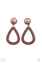 Paparazzi Accessories Beyond The Borders - Copper Earring - Pure Elegance by Kym