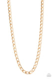 Paparazzi Accessories Big Win Gold Urban Necklace - Pure Elegance by Kym